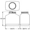 16 oz Wide-Mouth Oblong