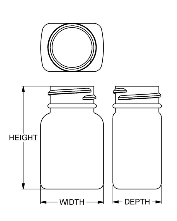 30 cc Wide-Mouth Oblong