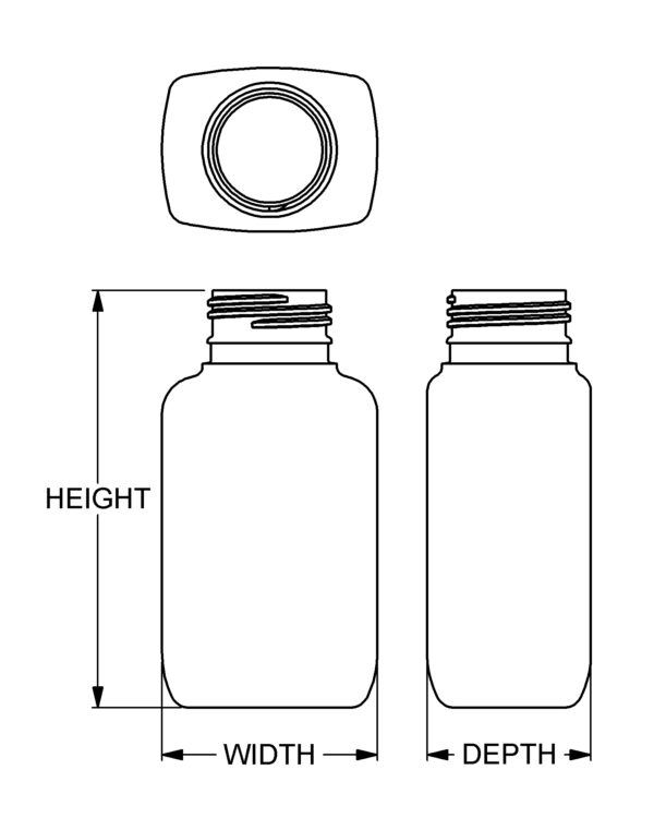160 cc Wide-Mouth Oblong