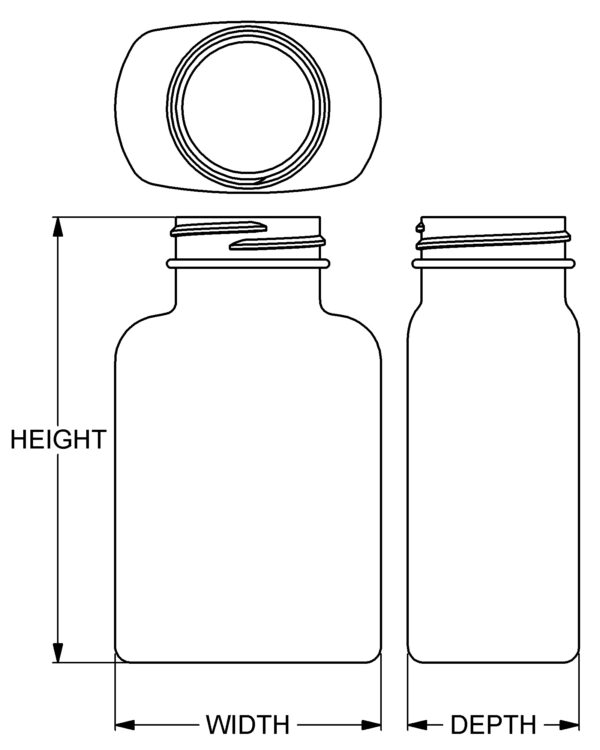 175 cc Wide-Mouth Oblong