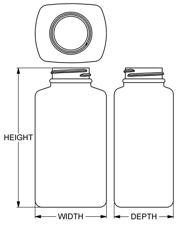 325 cc Wide-Mouth Oblong