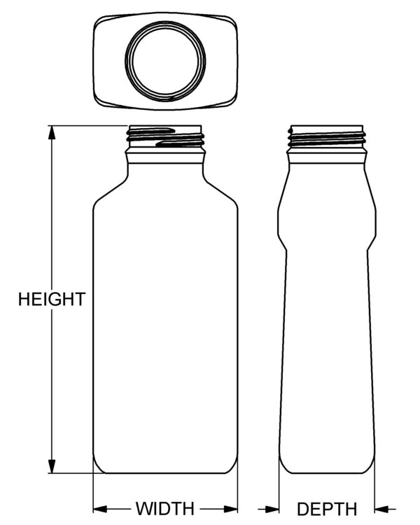 12 oz Liquid Antacid Oblong