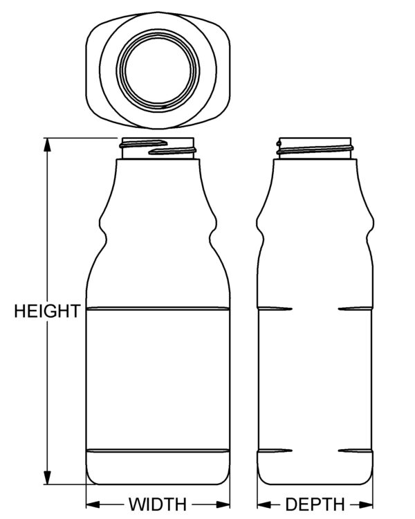 12 oz Liquid Antacid Oblong