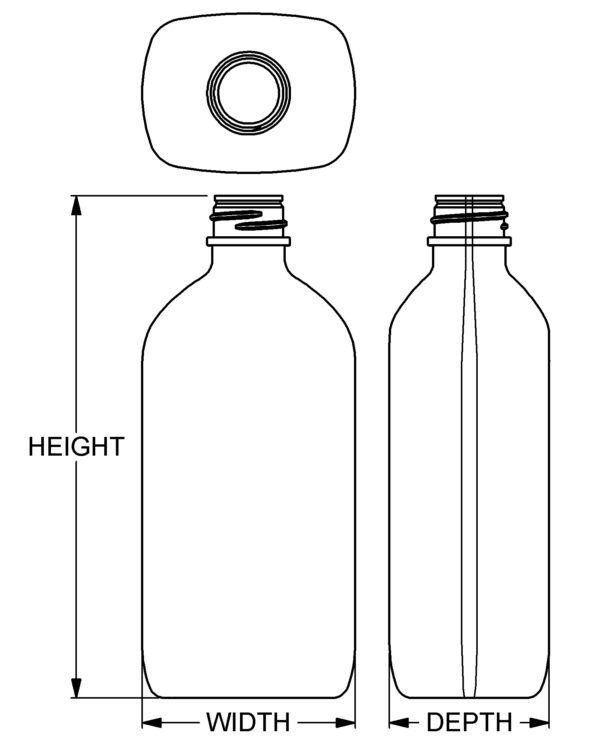 16 oz Liquid Shelf Oblong