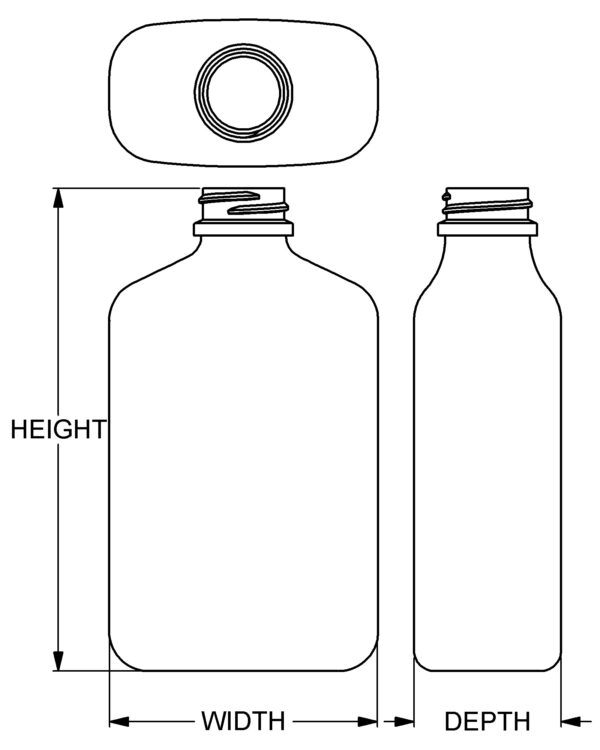 350 ml Capital Oblong