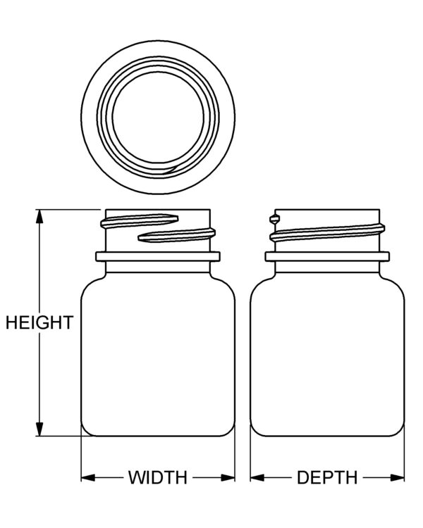 30 cc Contemporary Series Wide-Mouth Round