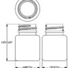 30 cc Contemporary Series Wide-Mouth Round