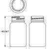 60 cc Classic Series Wide-Mouth Round