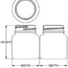 60 cc Classic Series Wide-Mouth Round