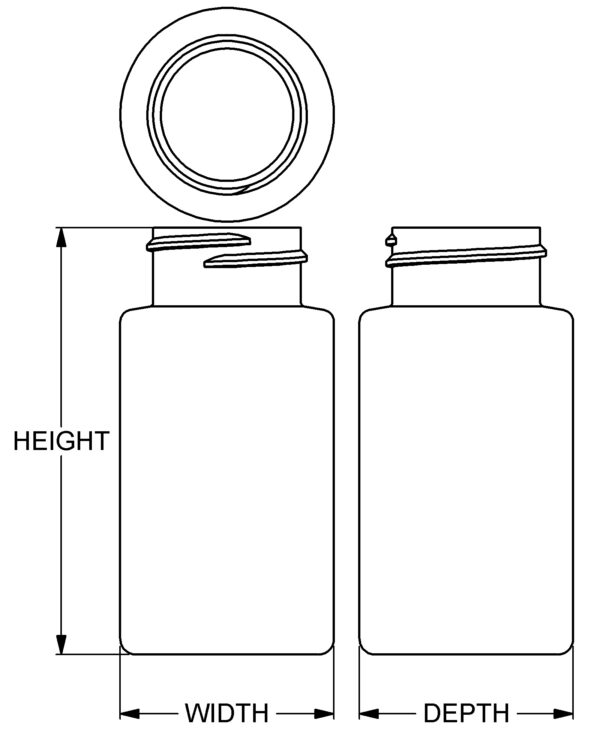 80 cc Contemporary Series Wide-Mouth Med Round