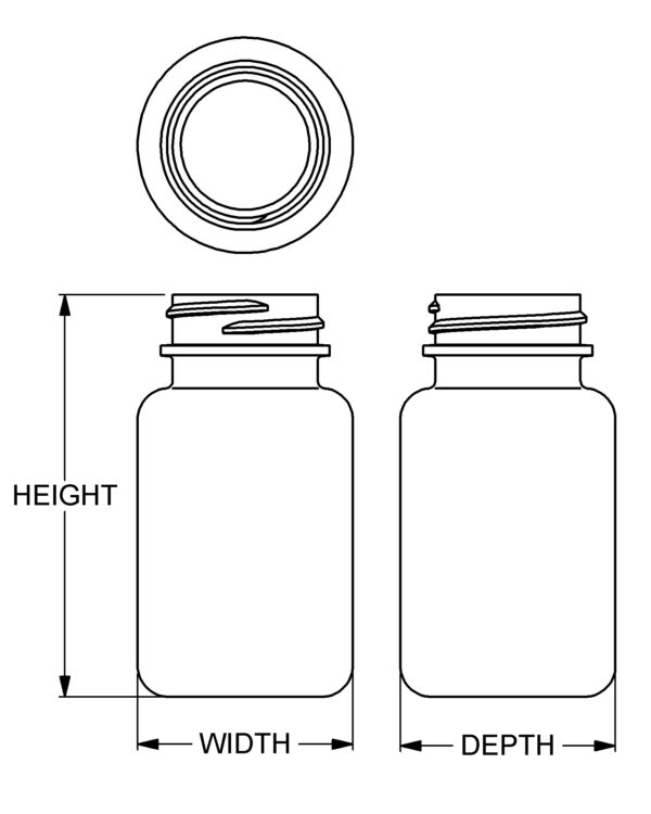 85 cc Classic Series Wide-Mouth Round