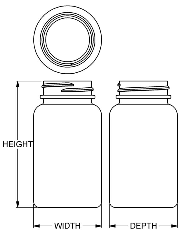 120 cc Classic Series Wide-Mouth Round