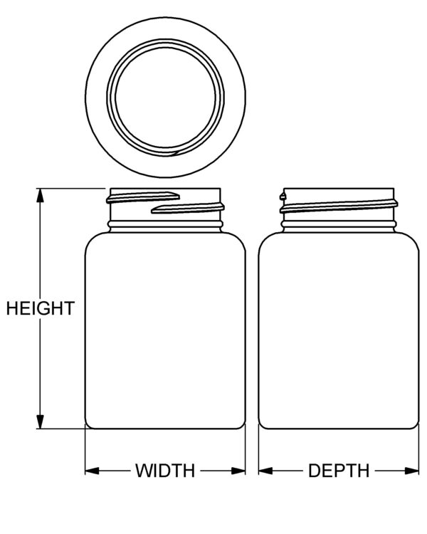 125 cc Classic Series Wide-Mouth Round