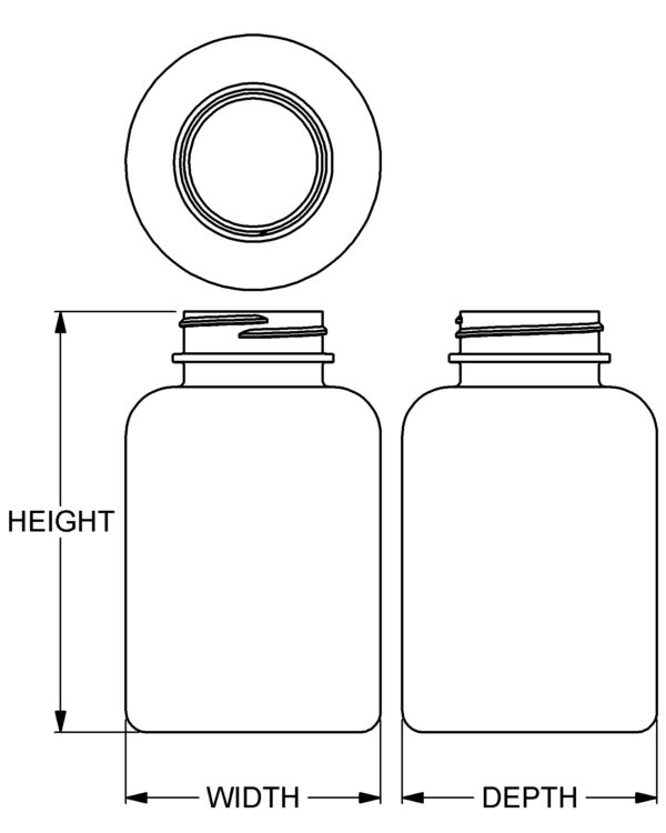 400 cc Classic Series Wide-Mouth Round