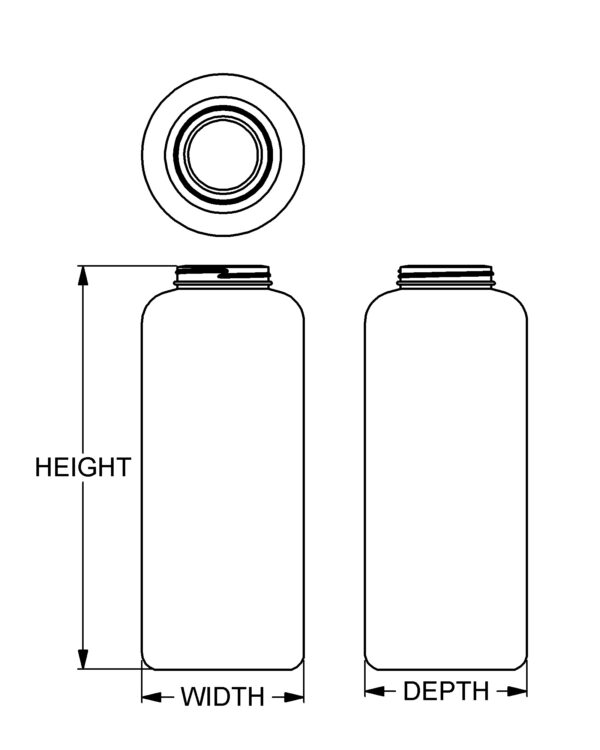 6000 cc Classic Series Wide-Mouth Round