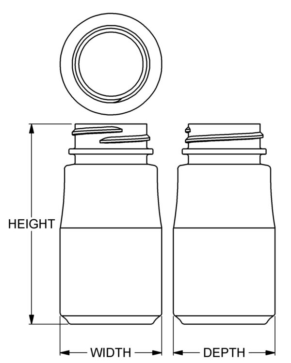 75 cc Apothecary Round