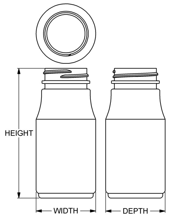 120 cc Apothecary Round