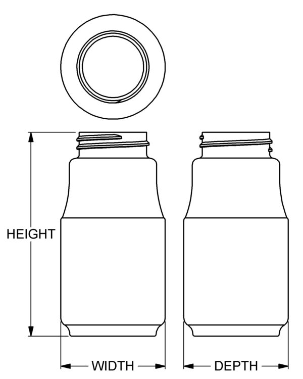 150 cc Apothecary Round