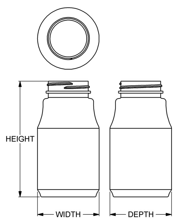 300 cc Apothecary Round