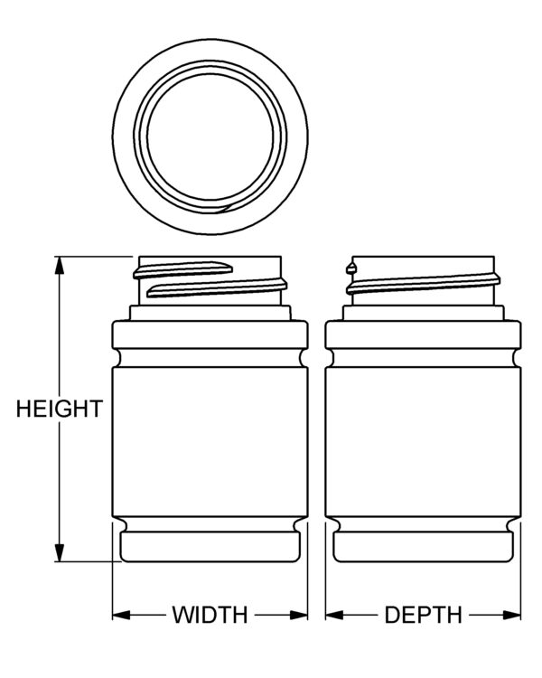 50 cc Ionic Round