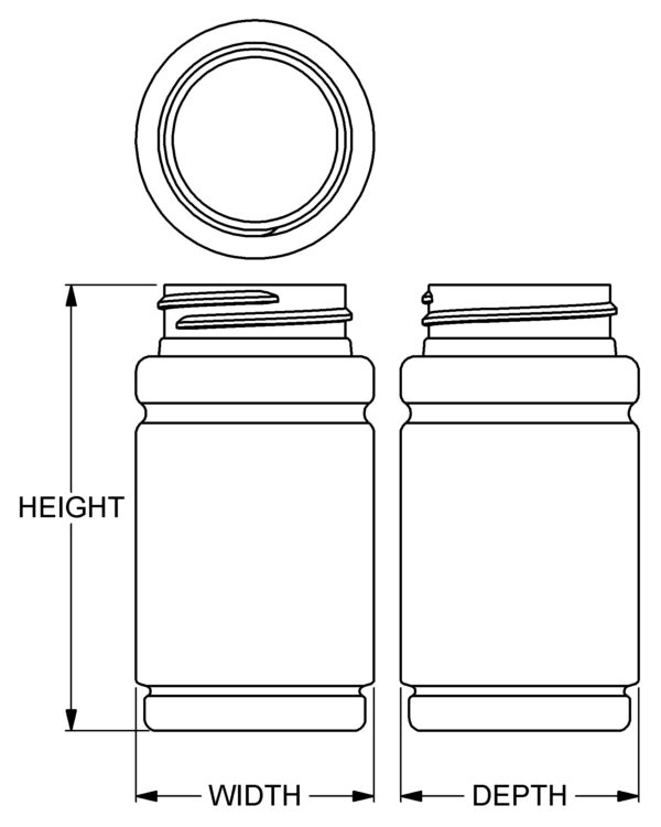 100 cc Ionic Round