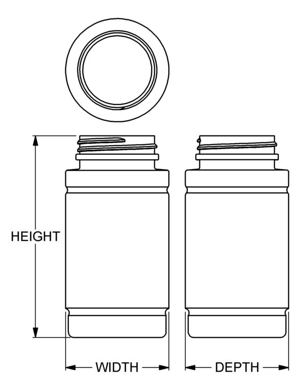 200 cc Ionic Round