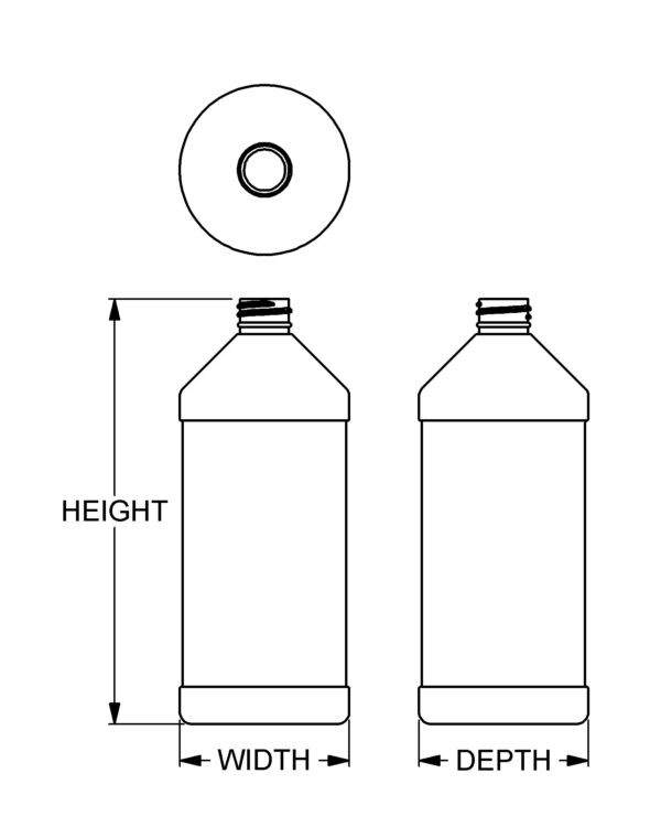 32 oz Modern Round