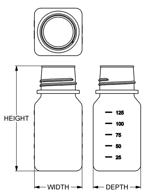 125 ml Media Square