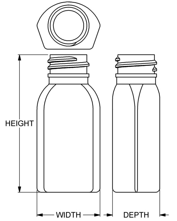 1 oz Dropper Bottle Oval