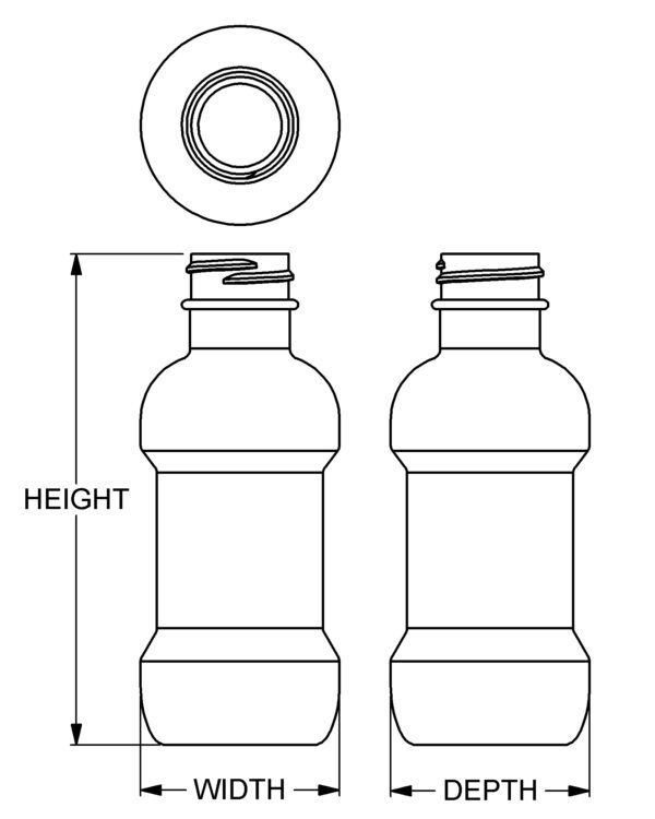 3 oz Bulb Round