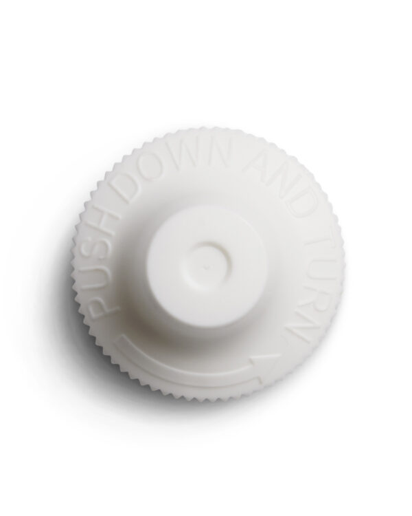 15 mm SecuRx® Ribbed Side Text Top Dropper Tip CRC