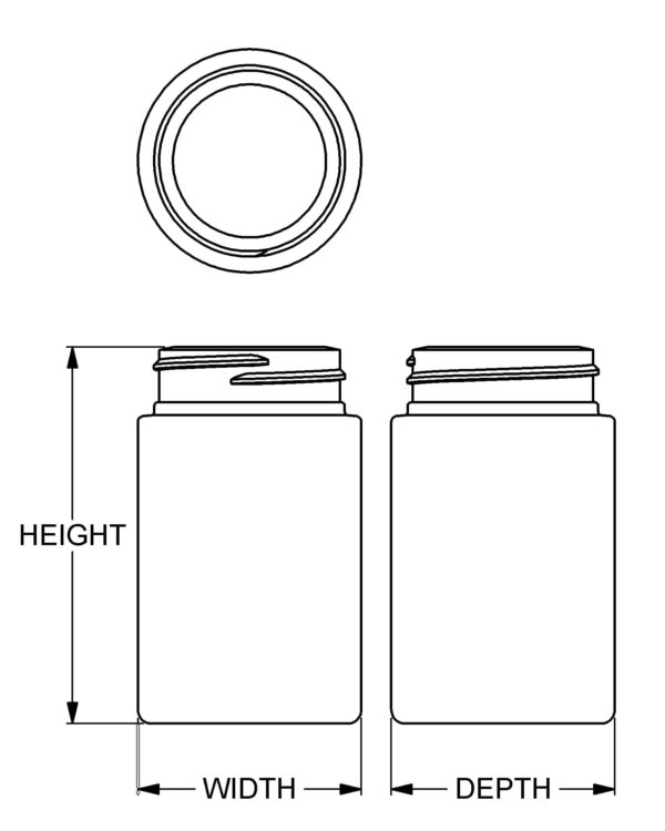 120 cc Wide-Mouth Cylinder