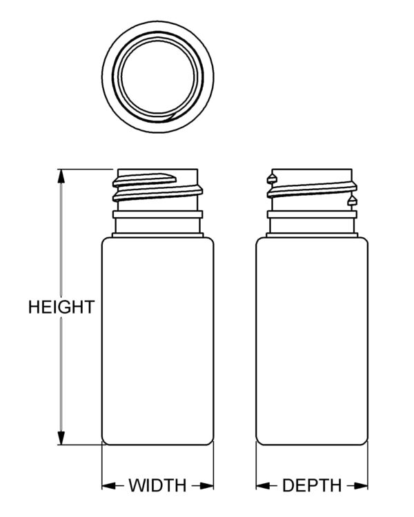 0.5 oz Cylindrical Vial