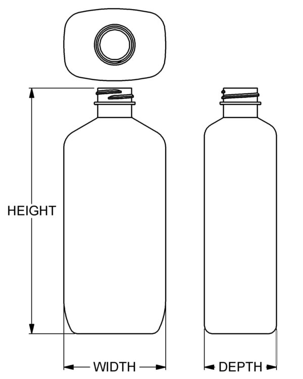 16 oz Liquid Shelf Oblong